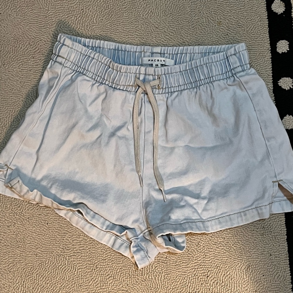 PacSun tie jean shorts